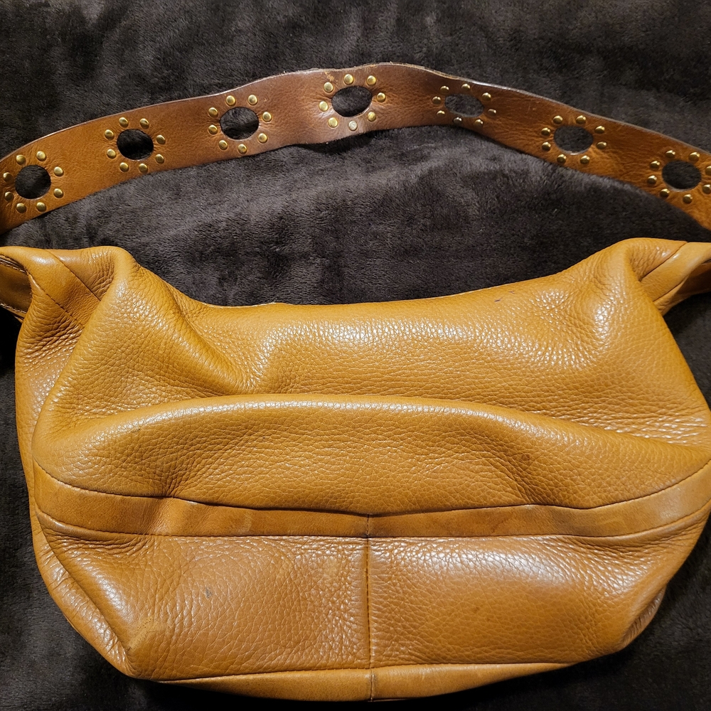 Y2K Michael Kors Leather Bag with Gold Accents - Picture 6 of 13